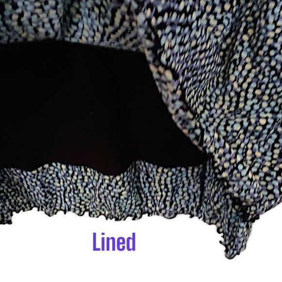 Style Co Sheer Mesh Overlay Top Plus Sz 1X Blouse Boho Abstract Dots Stretchy - Picture 9 of 16